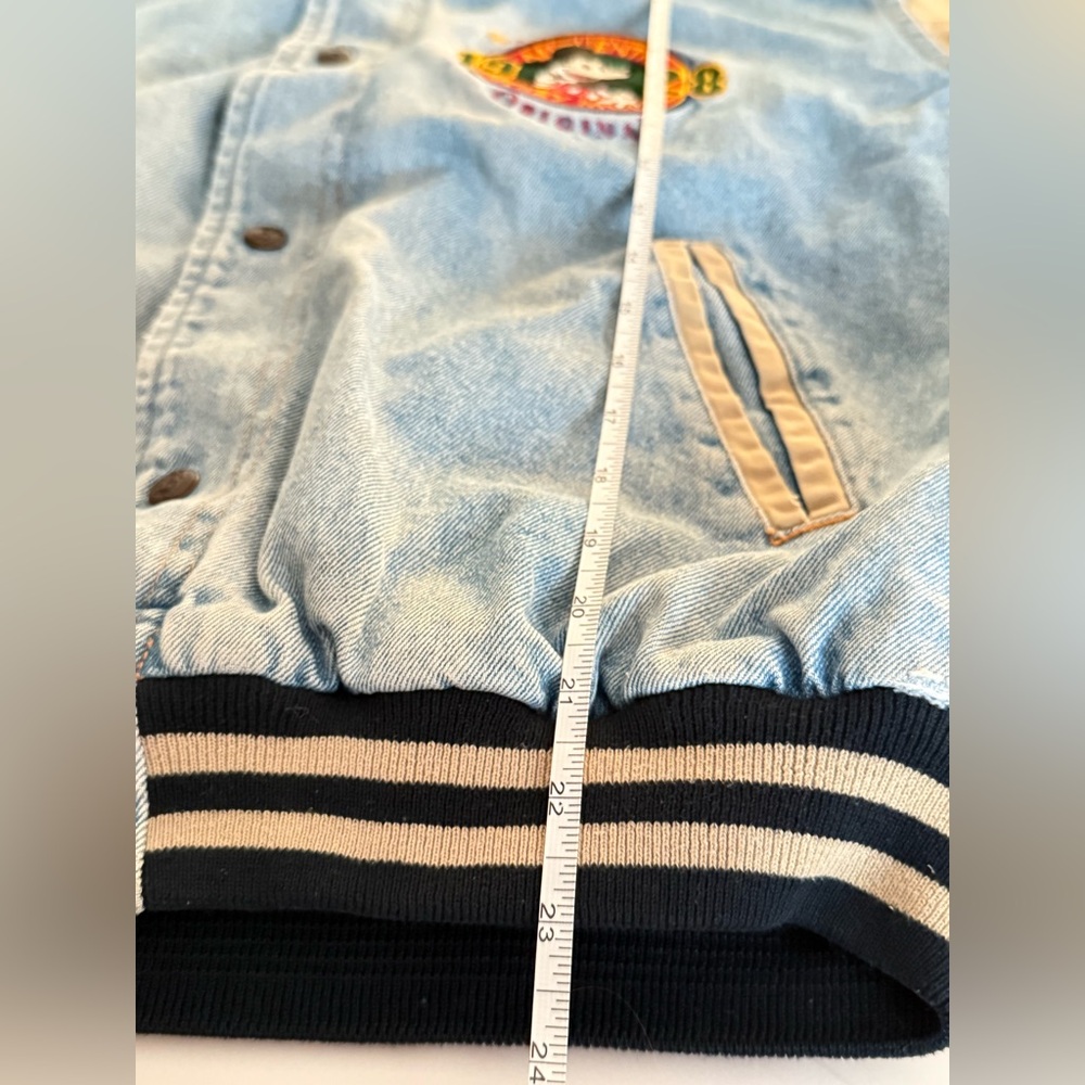 Vintage Disney Store Mickey Mouse League 1928 Champions Jacket Mens Size Small - Picture 11 of 15